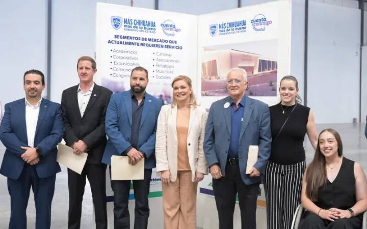 Maru Campos supervisa avance de Centro de Convenciones en Cuauhtémoc; representa inversión conjunta de 103 mdp