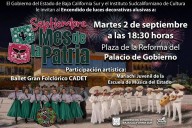 Festejos del mes patrio en Baja California Sur inician el martes