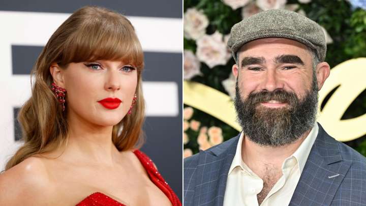 Taylor Swift’s ultimate hype man may be Jason Kelce: ‘His soul has left his body’