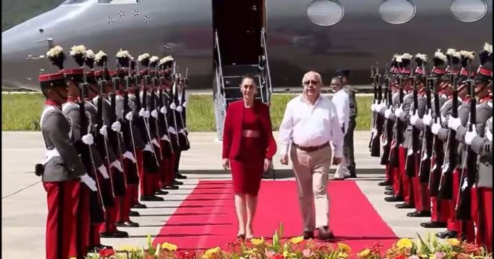 Sheinbaum llega a Guatemala para reunión con Presidente Bernardo Arévalo