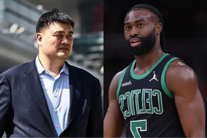 NBA Legend Yao Ming Receives Gift From Jaylen Brown Amid China Tour Amid his sea of love in the China tour, Jaylen Brown finds the towering presence of Rockets legend Yao Ming Pranav Kotai 7 hrs ago