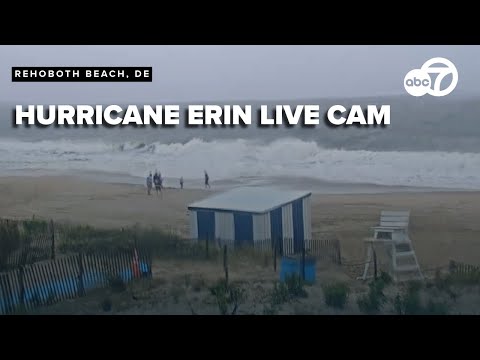 LIVE BEACH CAM: Tracking Hurricane Erin along the East Coast