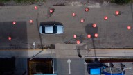 Árbol de la Vida, una muestra de la «epidemia» de baches en Metepec