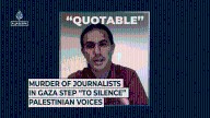 Murder of journalists in Gaza step “to silence” Palestinian voices