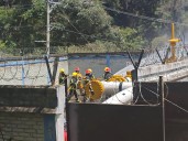 Saldo blanco tras simulacro de fuga e incendio en un ducto de La Carbonera