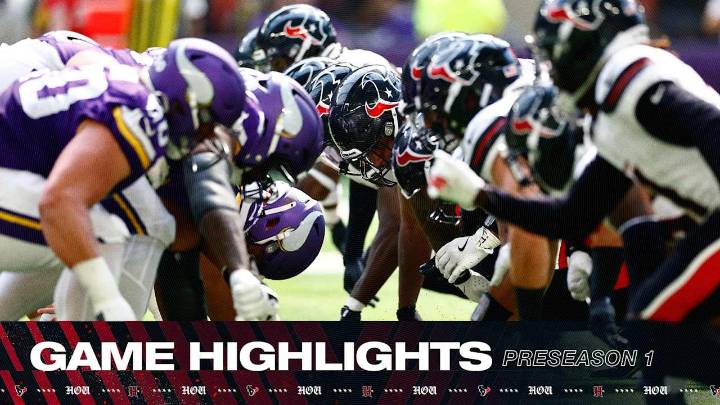 All the best highlights from the Texans preseason opener at Minnesota