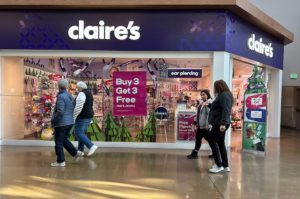 Claire’s, a mall staple for tweens, files for bankruptcy