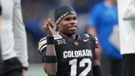 Travis Hunter, wife welcome first child