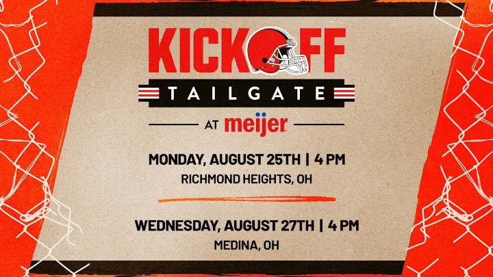 Browns Kickoff Tailgates at 2 locations ahead of 2025 season