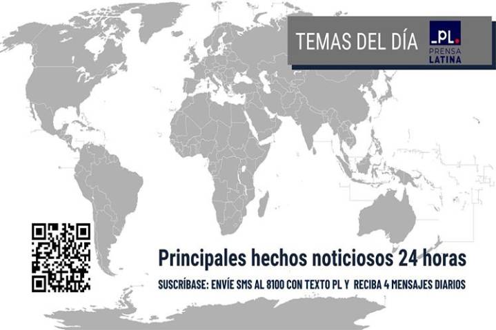 Primera lista de principales temas del día de Prensa Latina