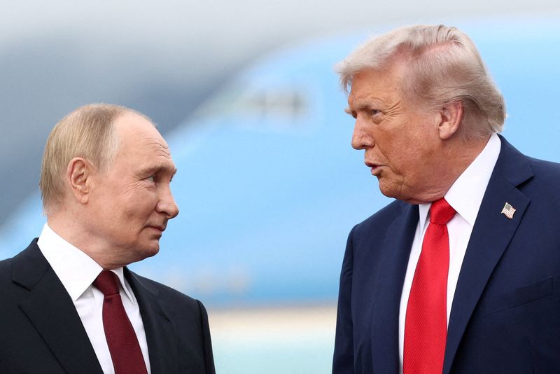 Putin, Trump share greeting as critical summit on war in Ukraine starts