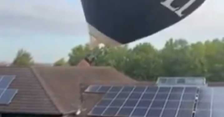 Hot air balloon crashes into Bristol primary school roof as people nearly 'fall out'