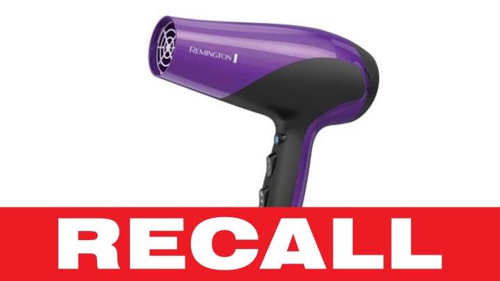 Remington hair dryers recalled due to electrocution hazard