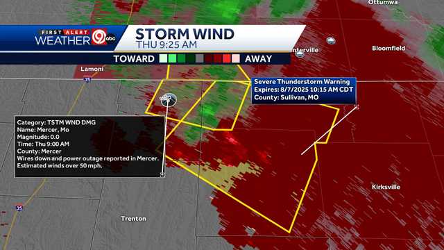 Severe storms move through north central Missouri