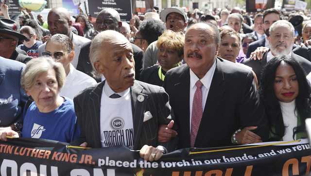 Al Sharpton leads Wall Street protest for DEI