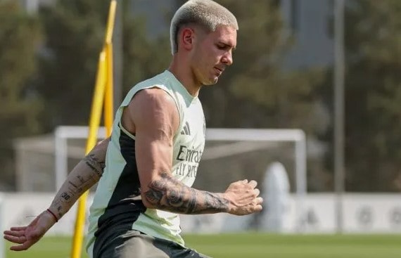 Franco Mastantuono tuvo su primer entrenamiento en Real Madrid: cuándo debutaría