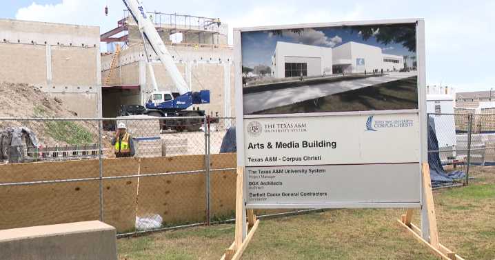 Reaching new heights: TAMUCC hosts top out ceremony for Arts & Media building