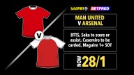 Man United vs Arsenal 28/1 bet builder: Get talkSPORT's Premier League tip on Betfred