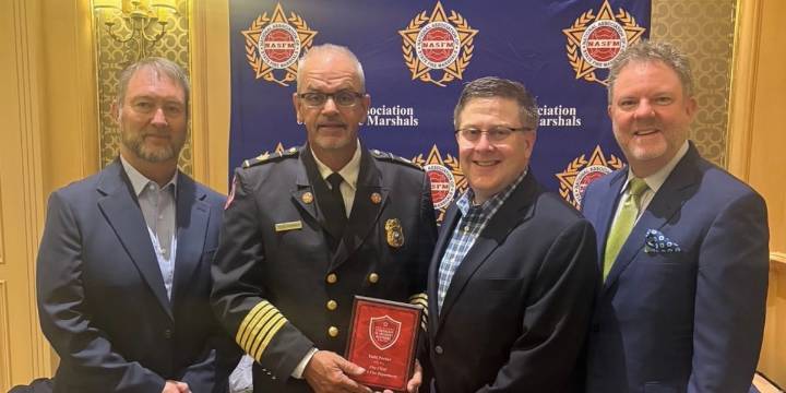 NAFSM honors Ward 6 Fire Chief Todd Parker for outstanding emergency response