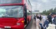 Chaos as Manchester Airport passengers left stranded in the middle of the M60