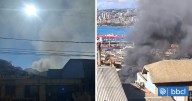 Al menos dos casas en llamas deja incendio en Cerro Toro de Valparaíso
