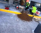 Empezaron la obra para las columnas de luces en la Ricardo Gutiérrez