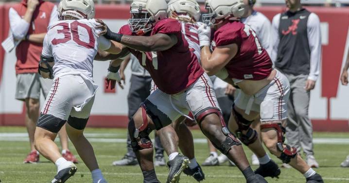 No. 8 Alabama might be down a starting offensive linemen in its season opener at FSU