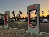 Tesla Supercharger station, dark for 5 weeks, is back up in Upland