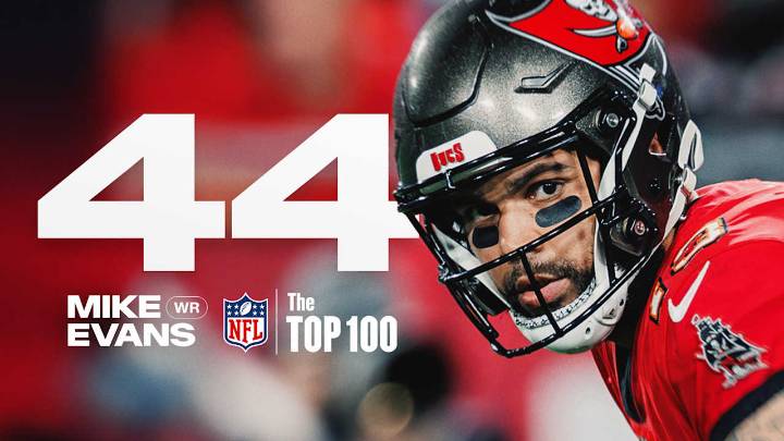 Mike Evans Ranked 44 on the NFL's Top 100 Players of 2025