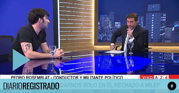 La tremenda domada de Pedro Rosemblat a Feinmann cuando lo quiso correr con la frase "Kirchnerismo, nunca más"