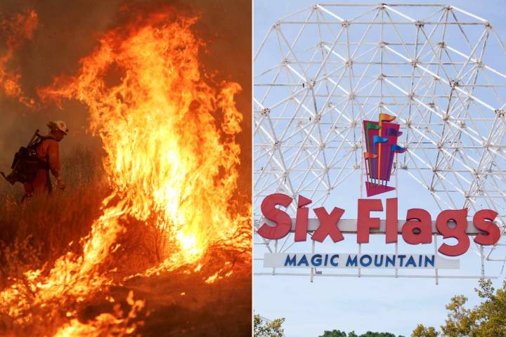 Fast-Spreading Wildfire Erupts Near Six Flags Magic Mountain