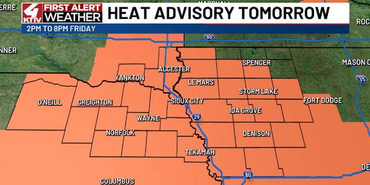 Hot and humid end to the work week with small storm chances