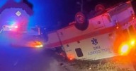 Bell County ambulance flips on Highway 25E, driver escapes without injury, radio station reports
