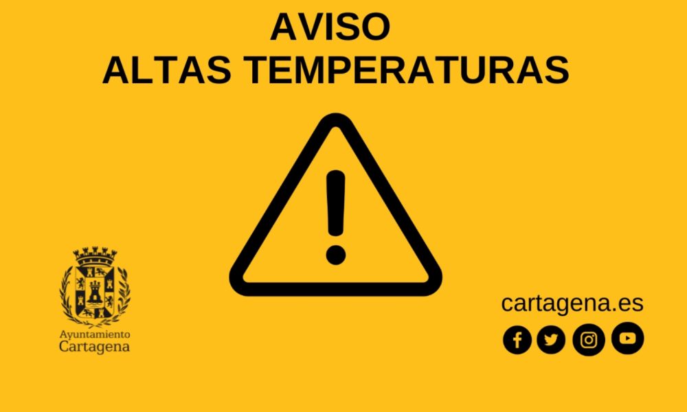 Cartagena activa medidas preventivas ante el aviso por calor extremo hasta el lunes