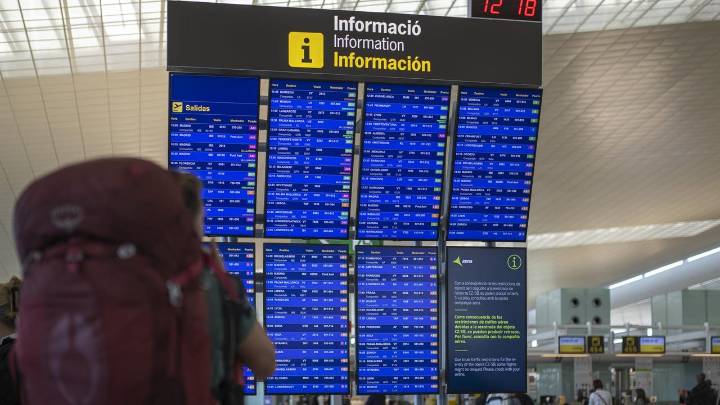 Normalidad en el Aeropuerto de Barcelona en la primera jornada de huelga del personal de tierra