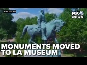 From impound lot to LA art exhibit, fate of Confederate monuments in question