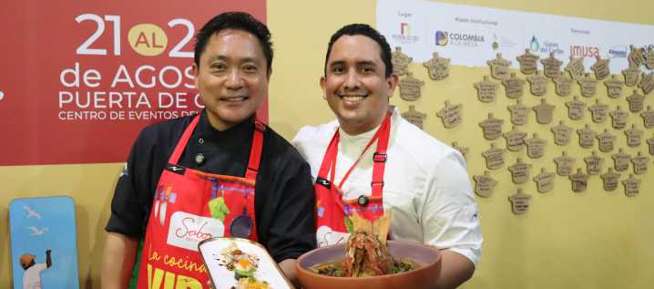 Hajime Kasuga y Franco Donado combinaron al Caribe con la cocina japonesa en Sabor Barranquilla