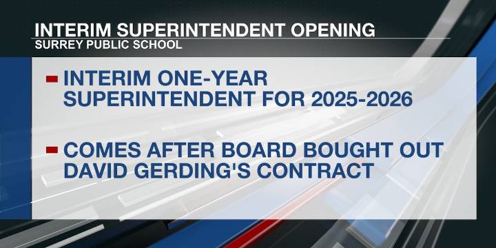 Surrey School looking to hire one-year interim superintendent