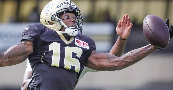 The Saints place a second-year wide receiver on season