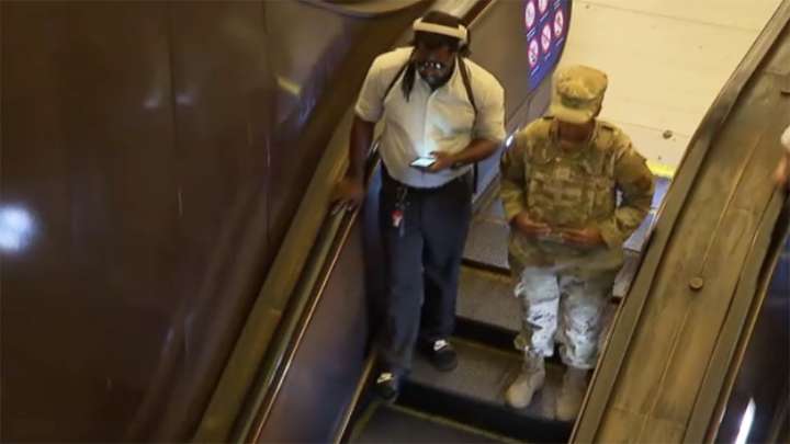 National Guard troops start patrolling DC Metro stations