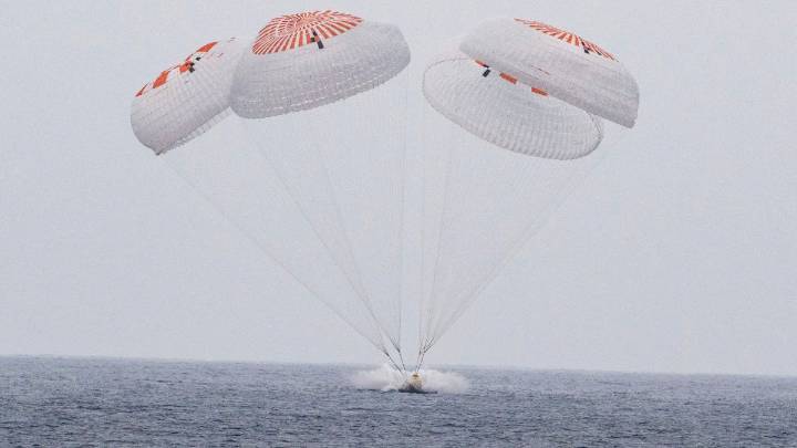 Astronauts return to Earth with SpaceX after 5 months at the International Space Station
