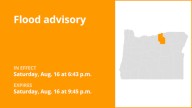 Flood advisory in place for Morrow County until Saturday night triggered by intense rain