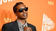 A$AP Rocky Borrows Rihanna’s Suit and Polka Dot Tie To Walk the Red Carpet