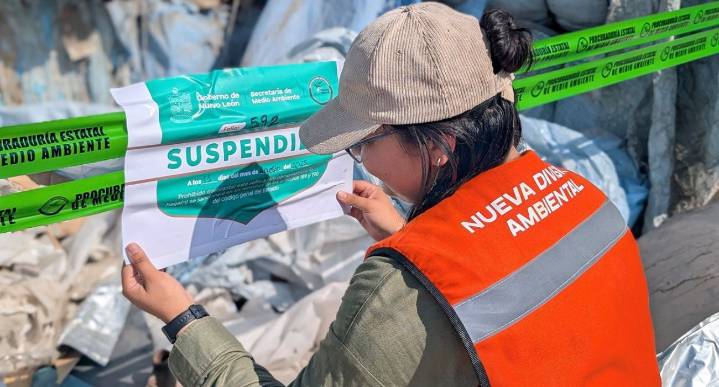 Impone División Ambiental suspensión a chatarrera en Escobedo