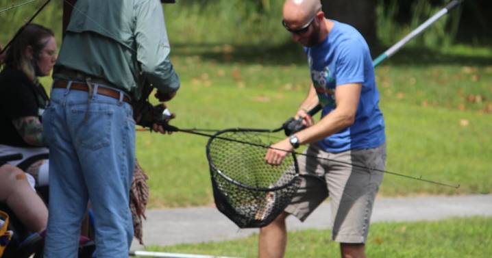 Veterans reel in more than fish at Eastern Ecological Science Center