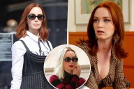 Emily Blunt debuts platinum blond hair on 'The Devil Wears Prada 2' set