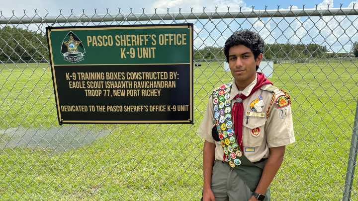 Eagle Scout’s project aims to help Pasco County Sheriff’s K9s track missing people