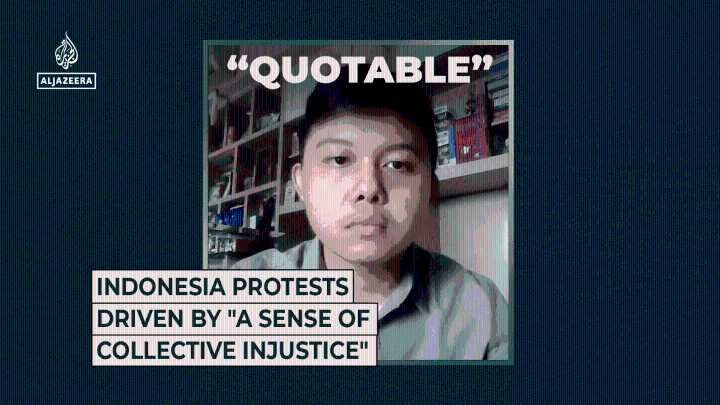 Indonesia protest driven by “a sense of collective anger”