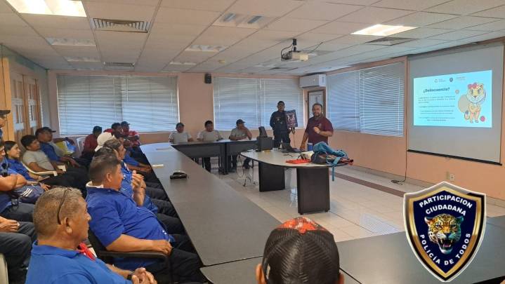 SPSC IMPARTE PLÁTICA DE PREVENCIÓN DEL DELITO A PERSONAL DE EMPRESA PRIVADA