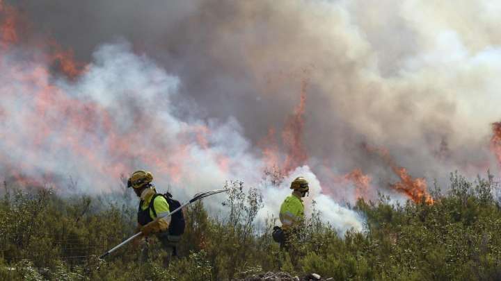 Detenido un hombre por provocar el incendio que arrasó 4.000 hectáreas en Puercas, Zamora